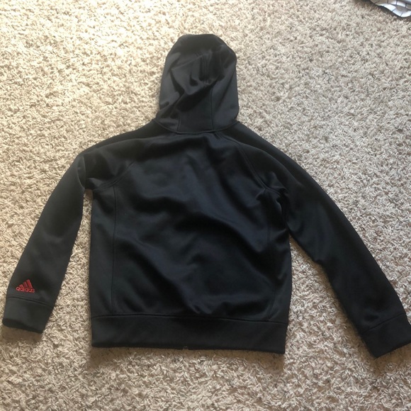 Black zip up Adidas sweatshirt - Picture 2 of 2
